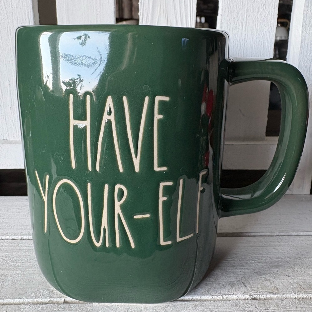 Rae Dunn Green Ceramic Mug - Have Your-elf